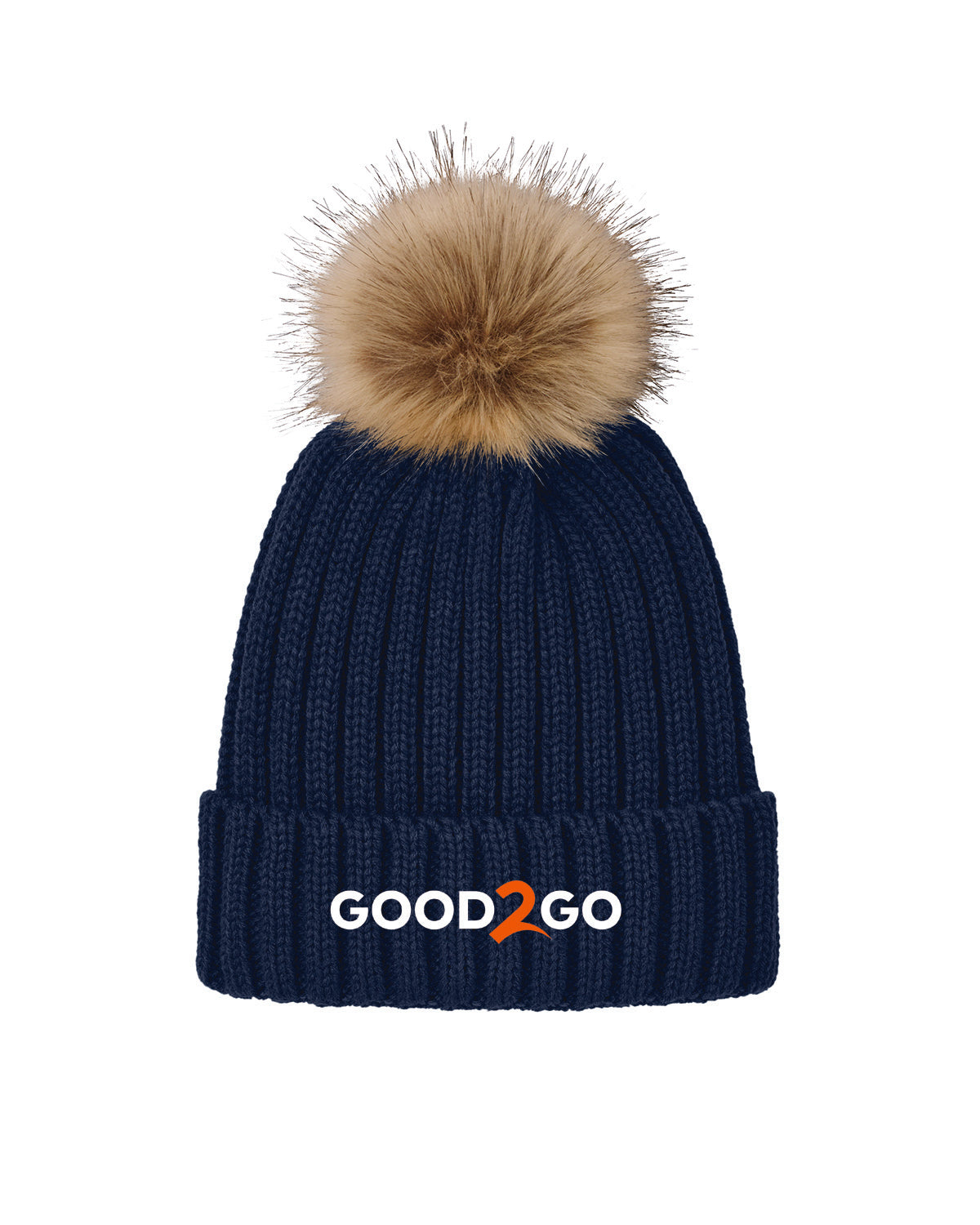 Good2Go - Embroidered - Port Authority Faux Fur Pom Beanie - C990