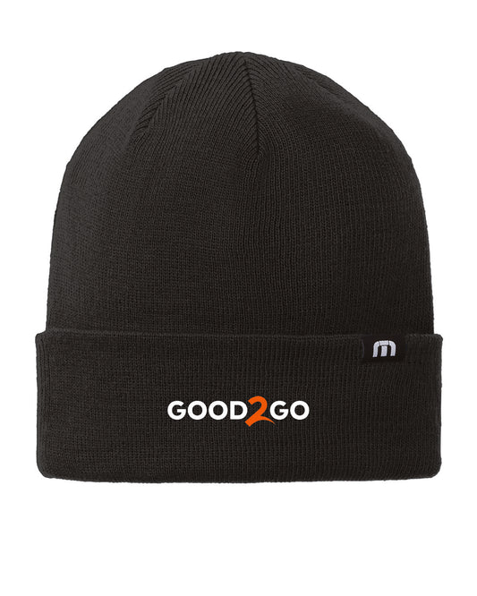 Good2Go - Embroidered - TravisMathew Solid Cuff Beanie - TM1MY394