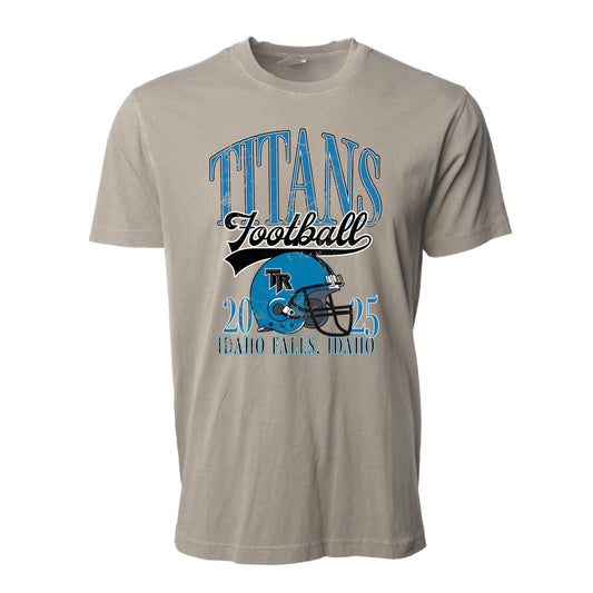 Thunder Ridge Football - Football Helmet - Cement Pigment Tee