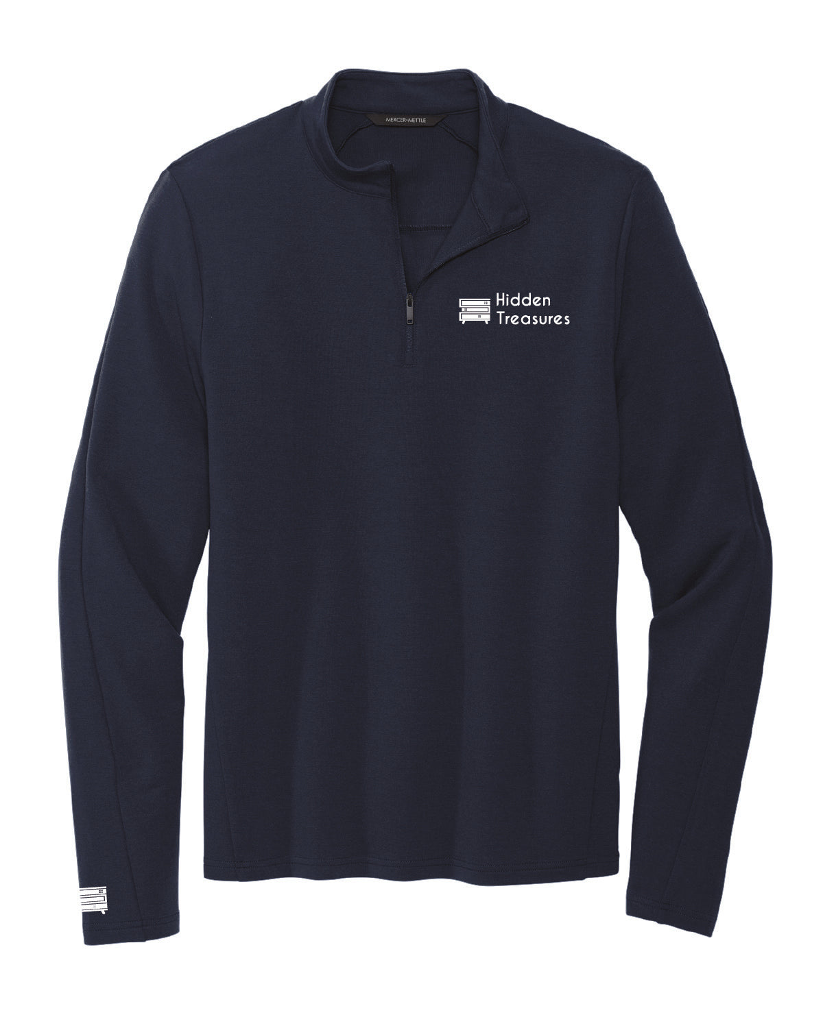 Hidden Treasures - Printed Pocket and Sleeve - Mercer+Mettle Quarter Zip - MM3010