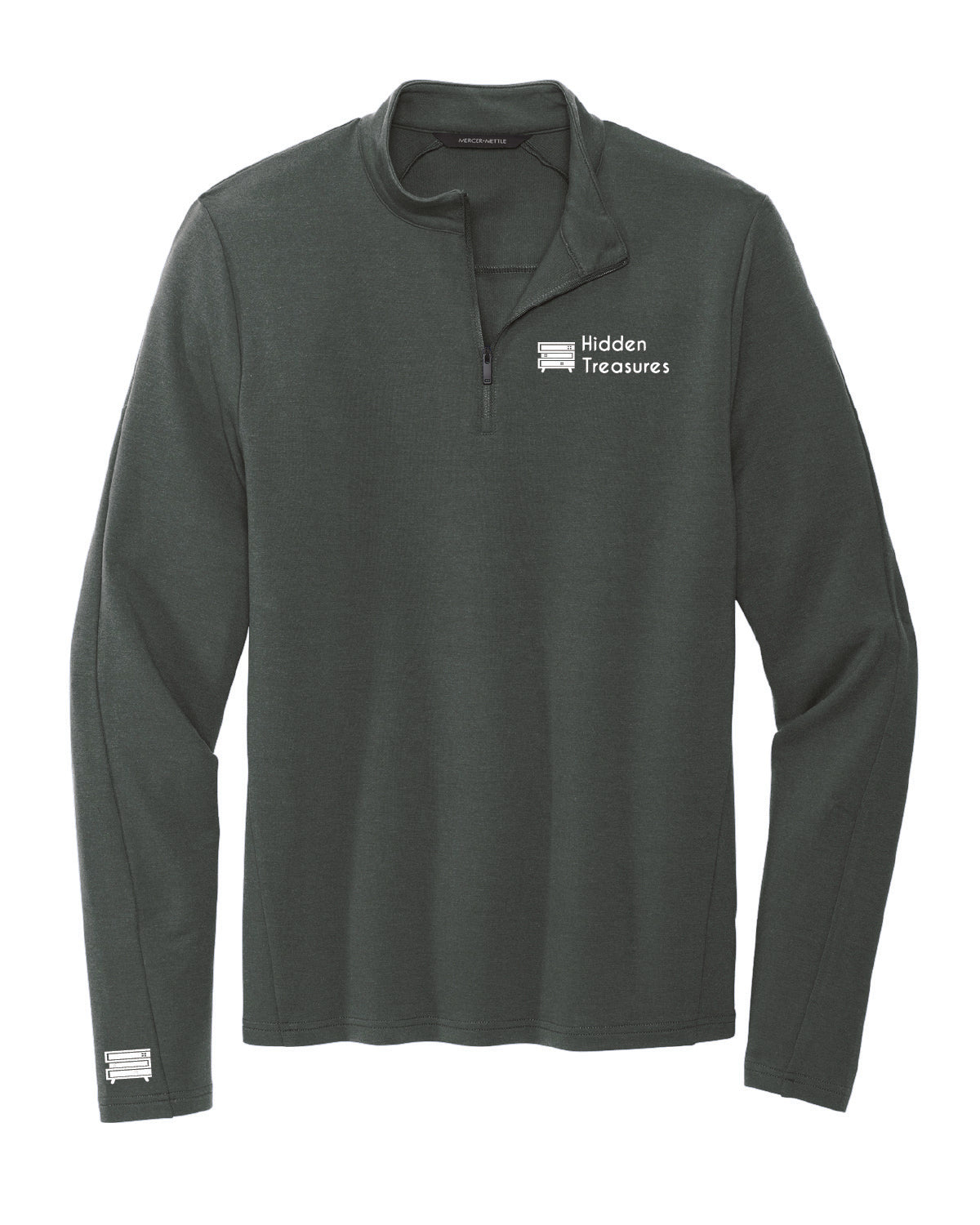 Hidden Treasures - Printed Pocket and Sleeve - Mercer+Mettle Quarter Zip - MM3010