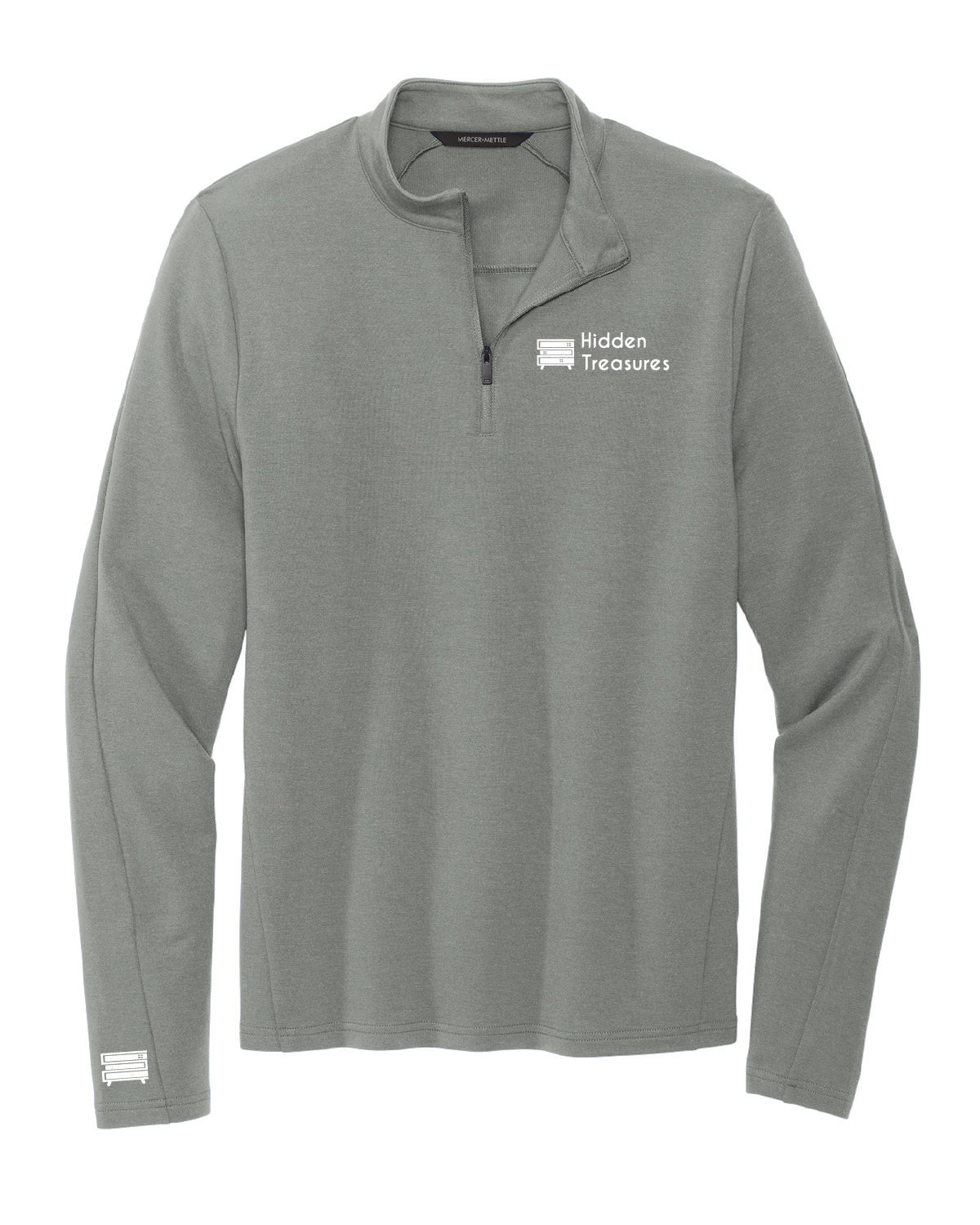 Hidden Treasures - Printed Pocket and Sleeve - Mercer+Mettle Quarter Zip - MM3010