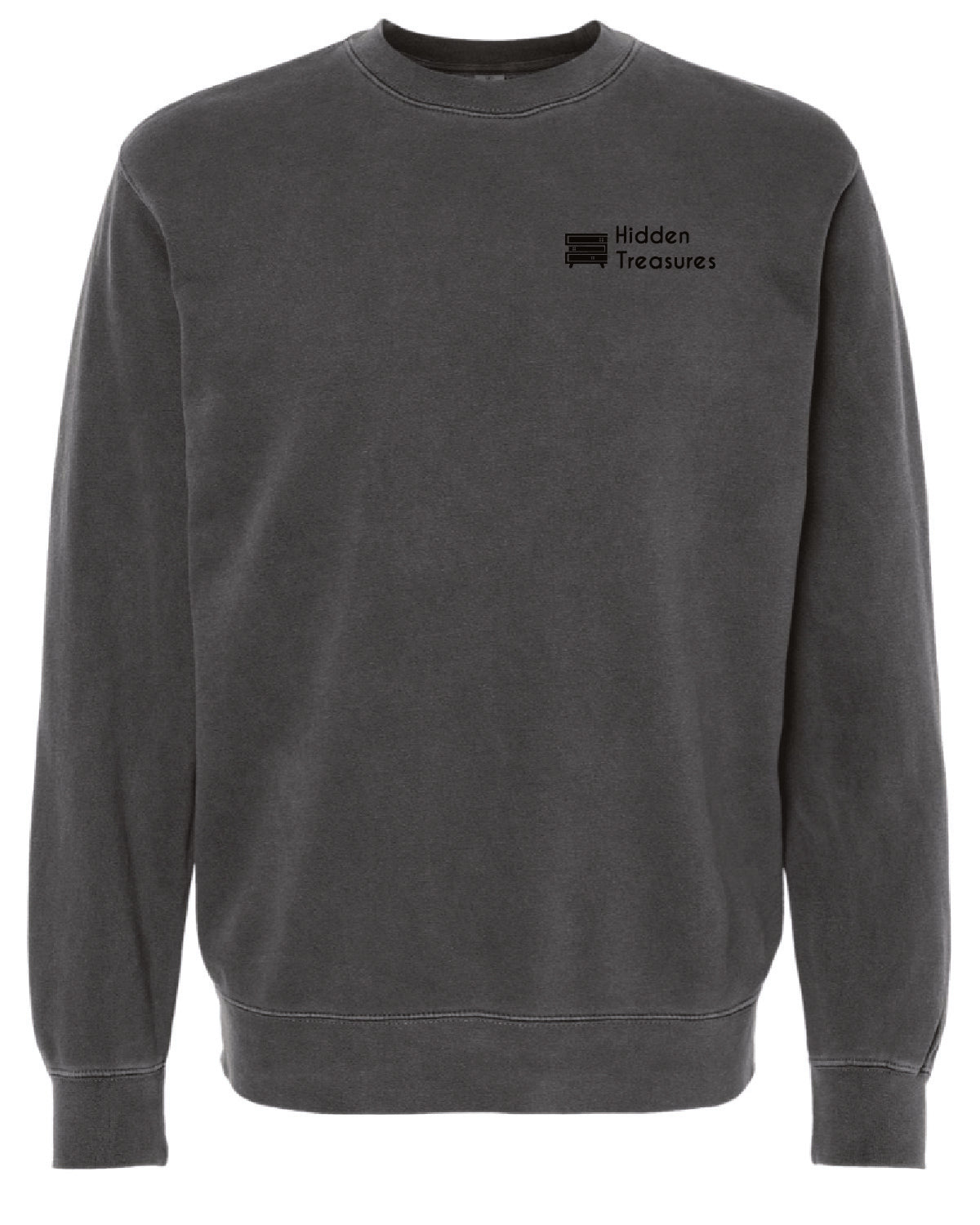 Hidden Treasures - Printed Pocket - Independent Pigment Dyed Crewneck - PRM3500