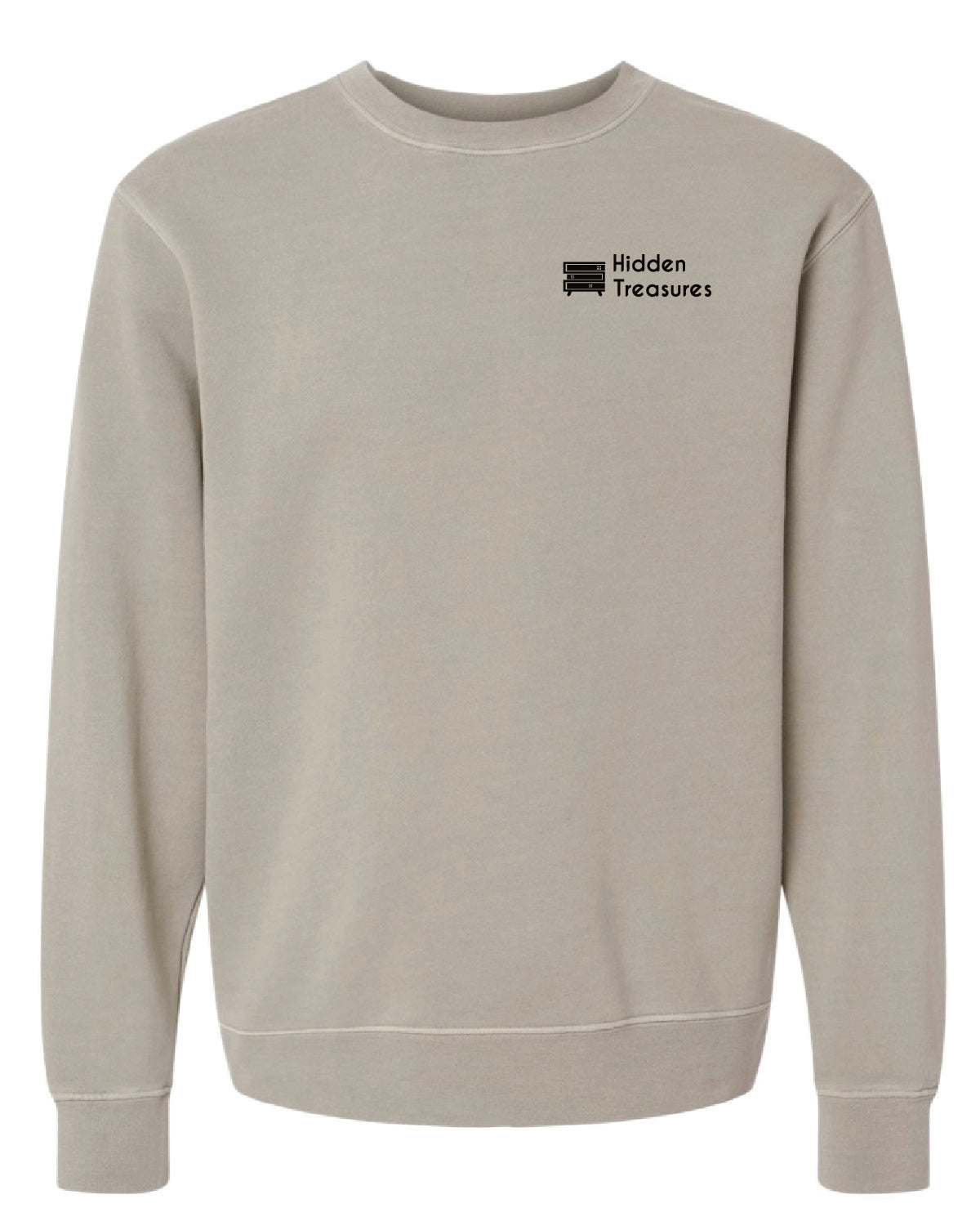 Hidden Treasures - Printed Pocket - Independent Pigment Dyed Crewneck - PRM3500