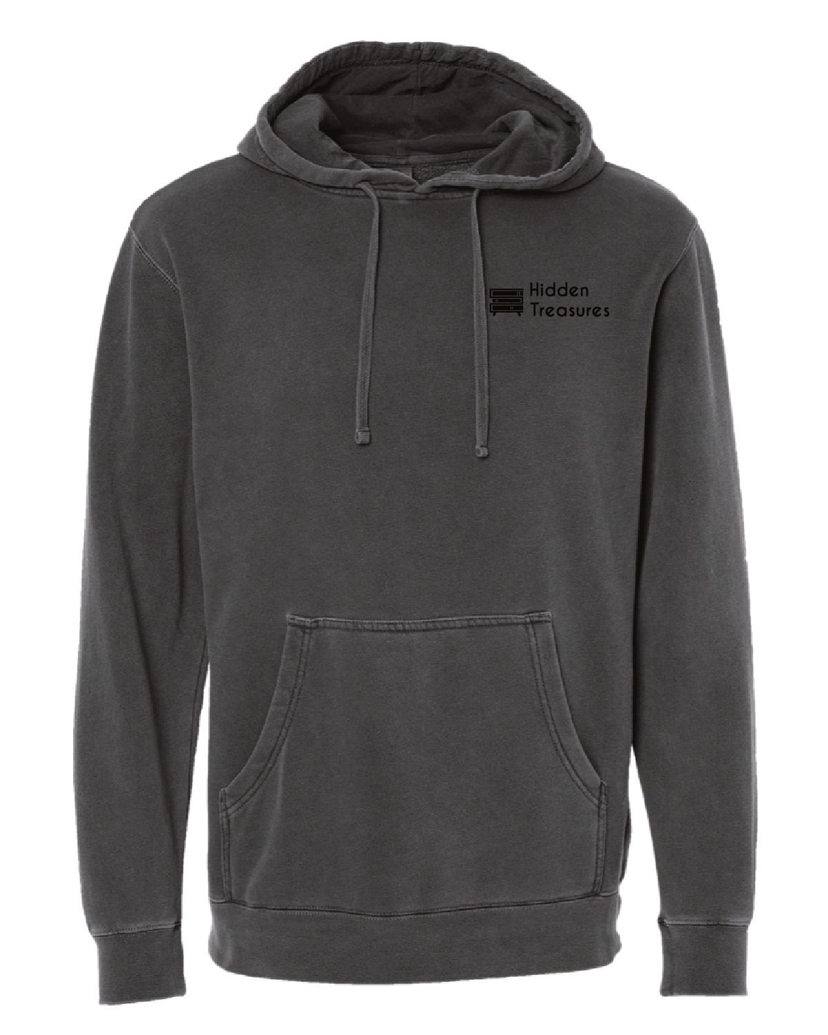 Hidden Treasures - Printed Pocket - Independent Pigment Dyed Hoodie