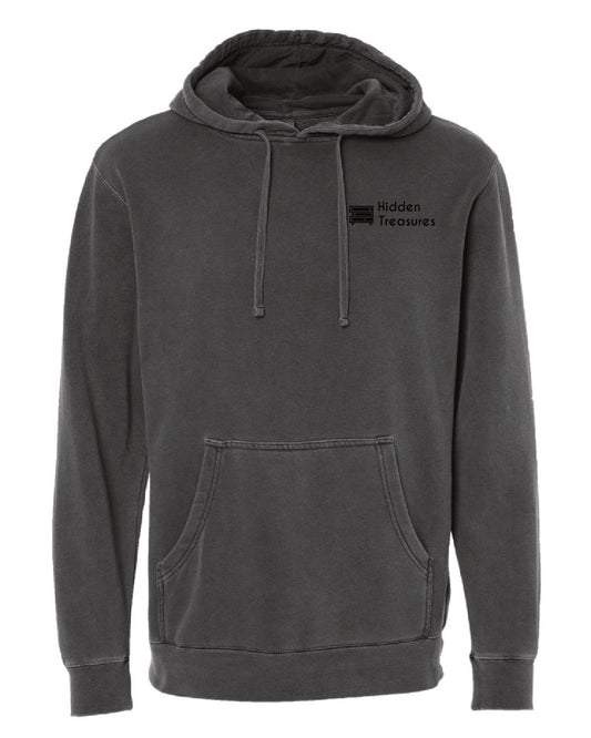 Hidden Treasures - Printed Pocket - Independent Pigment Dyed Hoodie