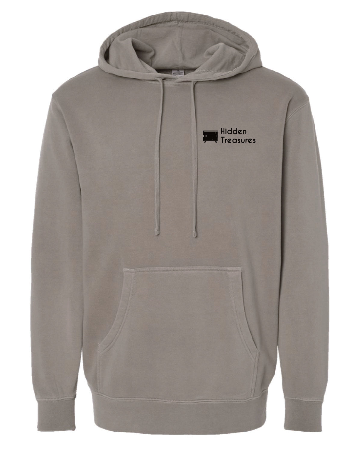 Hidden Treasures - Printed Pocket - Independent Pigment Dyed Hoodie