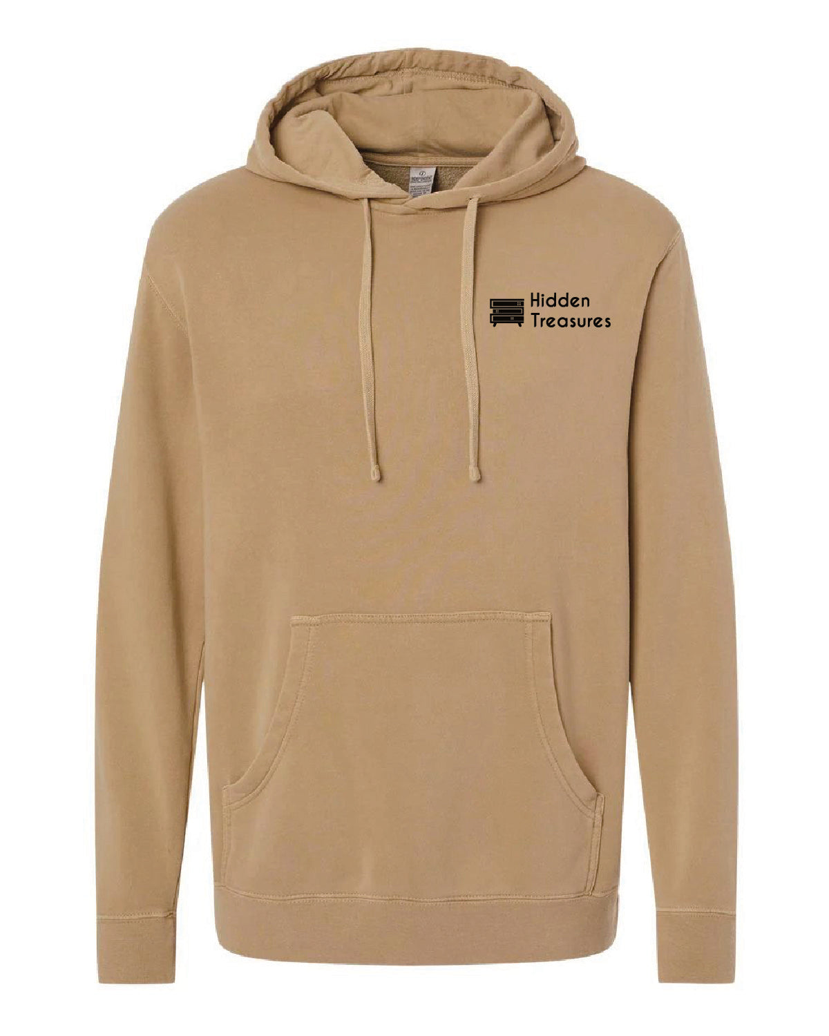 Hidden Treasures - Printed Pocket - Independent Pigment Dyed Hoodie