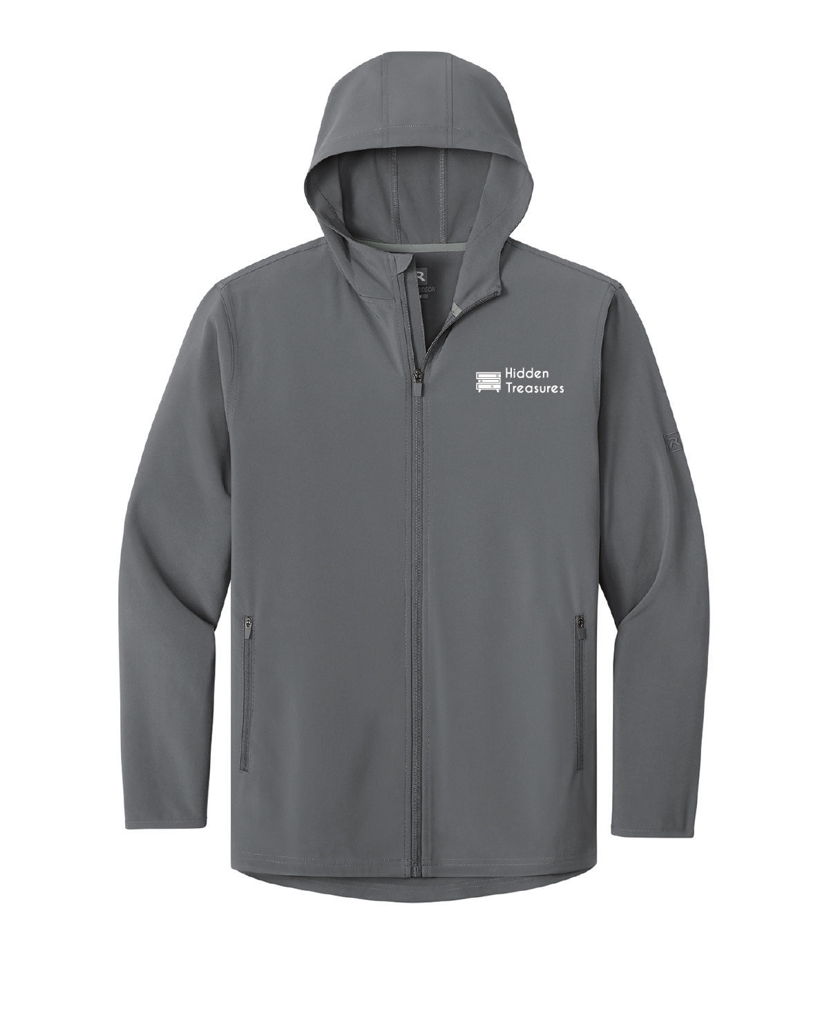 Hidden Treasures - Embroidered Pocket - Richardson Hooded Wind Jacket - RA7400FZH