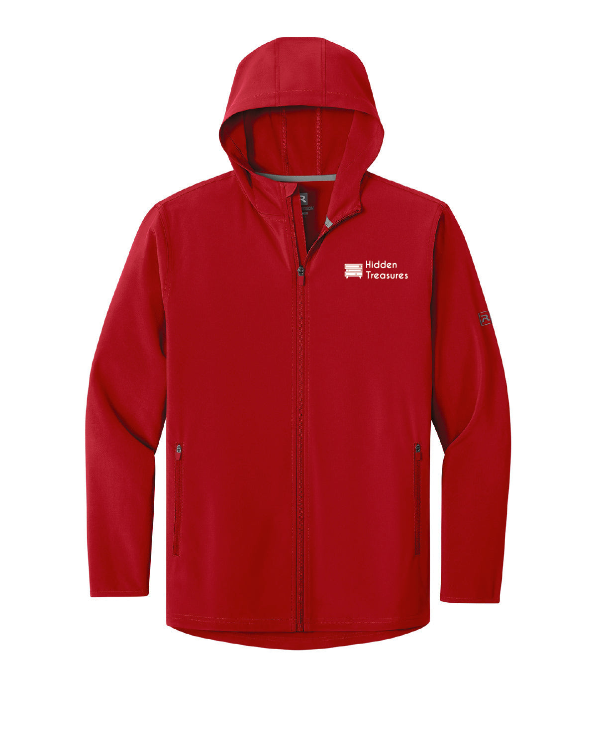 Hidden Treasures - Embroidered Pocket - Richardson Hooded Wind Jacket - RA7400FZH