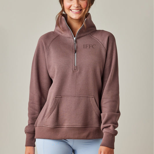 IFFC (pocket) - Enza Quarter Zip (embroidered tone-on-tone)
