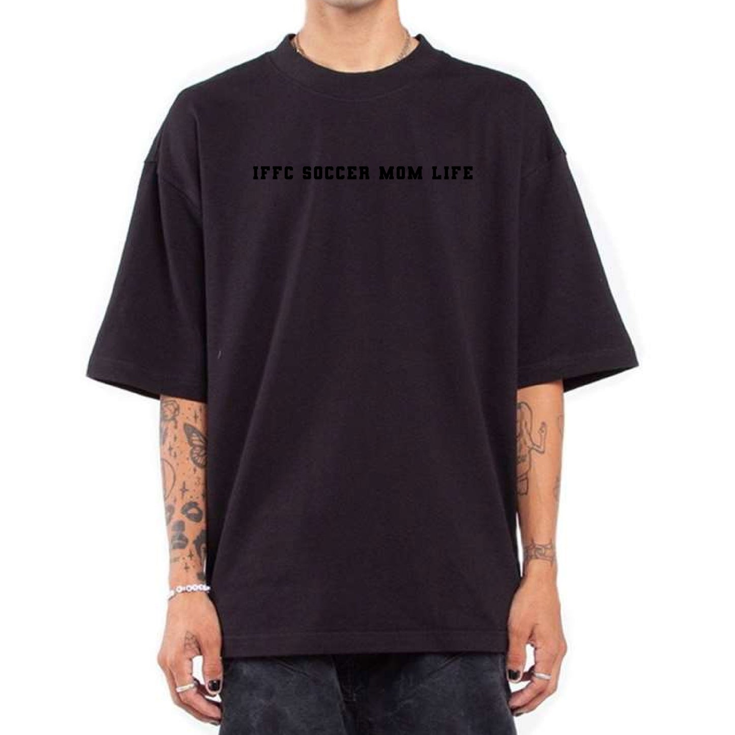 IFFC Soccer Mom Life - Shaka Oversized Tees (embroidered tone-on-tone)
