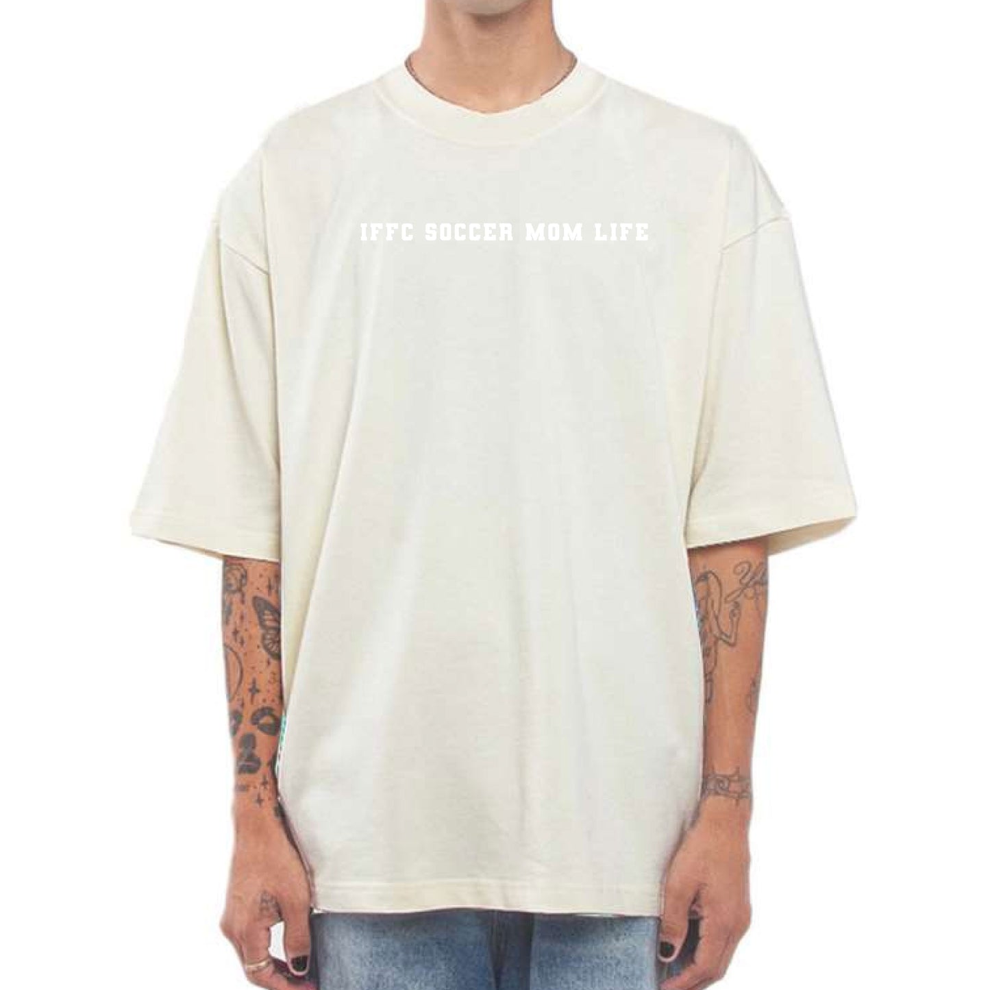 IFFC Soccer Mom Life - Shaka Oversized Tees (embroidered tone-on-tone)