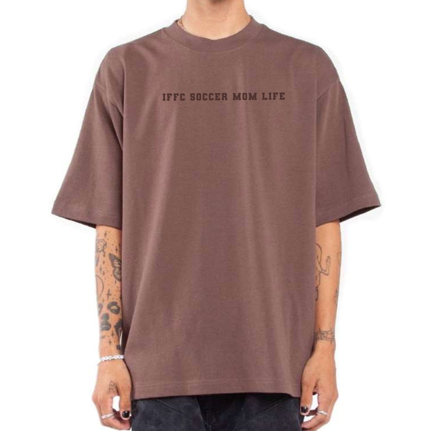 IFFC Soccer Mom Life - Shaka Oversized Tees (embroidered tone-on-tone)