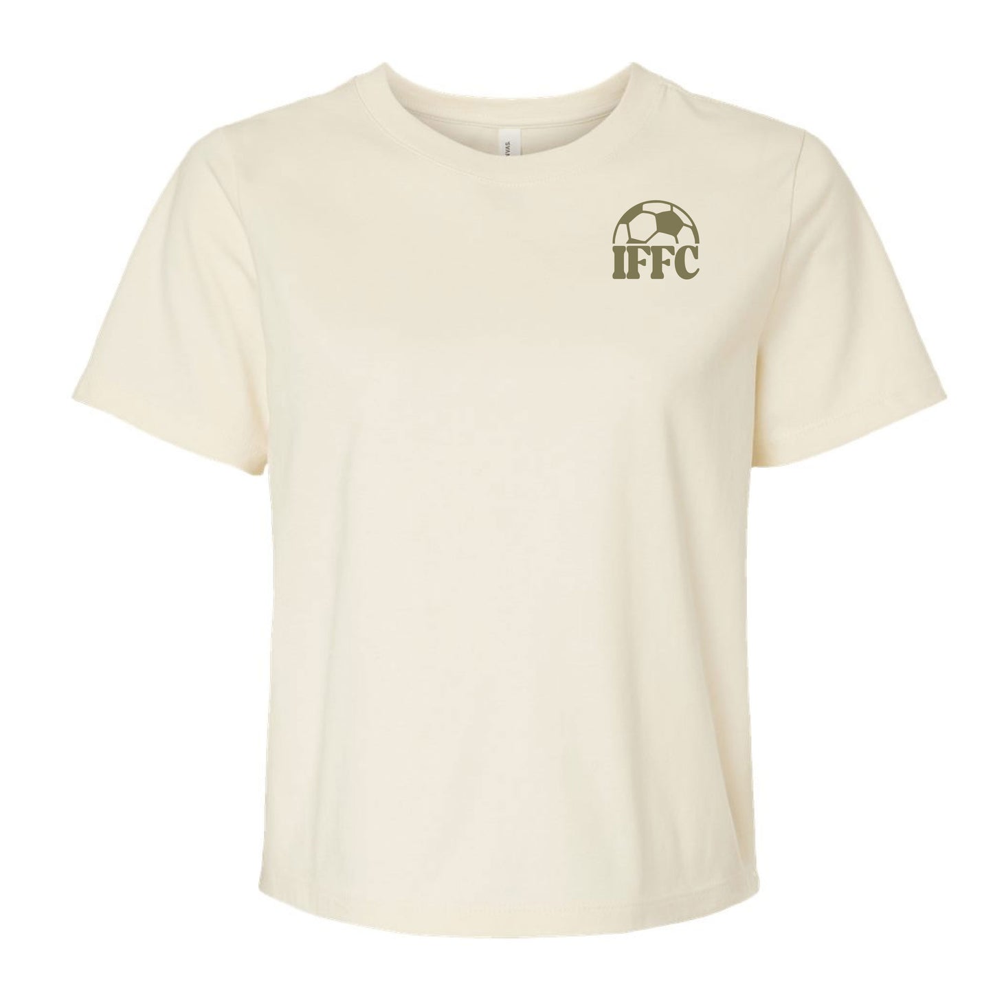 IFFC Mom Squad & IFFC soccer ball (pocket) - Natural Bella Canvas Heavyweight Tee