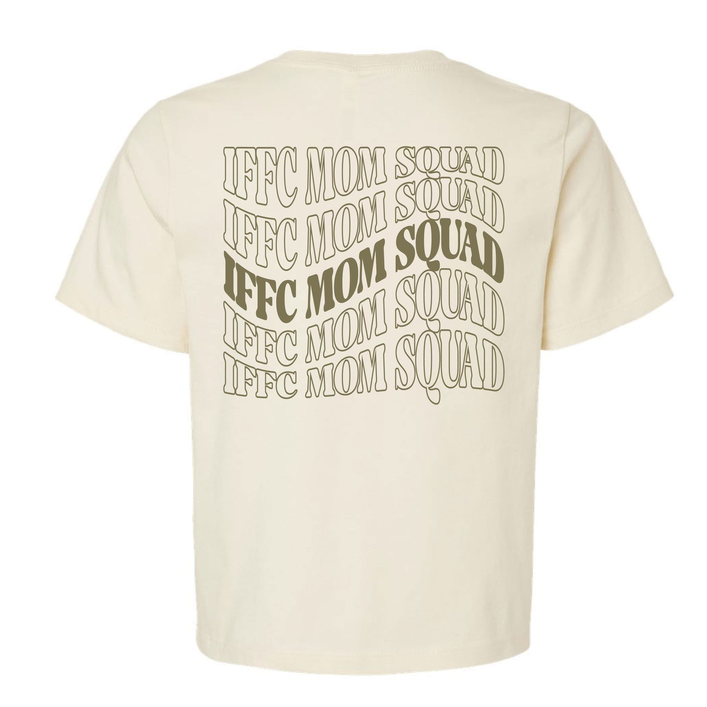 IFFC Mom Squad & IFFC soccer ball (pocket) - Natural Bella Canvas Heavyweight Tee