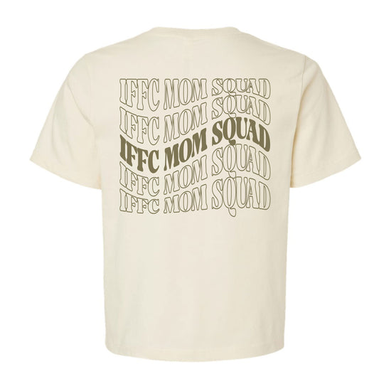 IFFC Mom Squad & IFFC soccer ball (pocket) - Natural Bella Canvas Heavyweight Tee