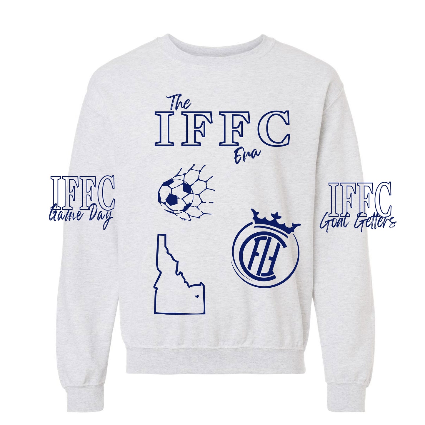 The IFFC Era (images all over front & back) - Ash Gildan Heavyweight Sweatshirt