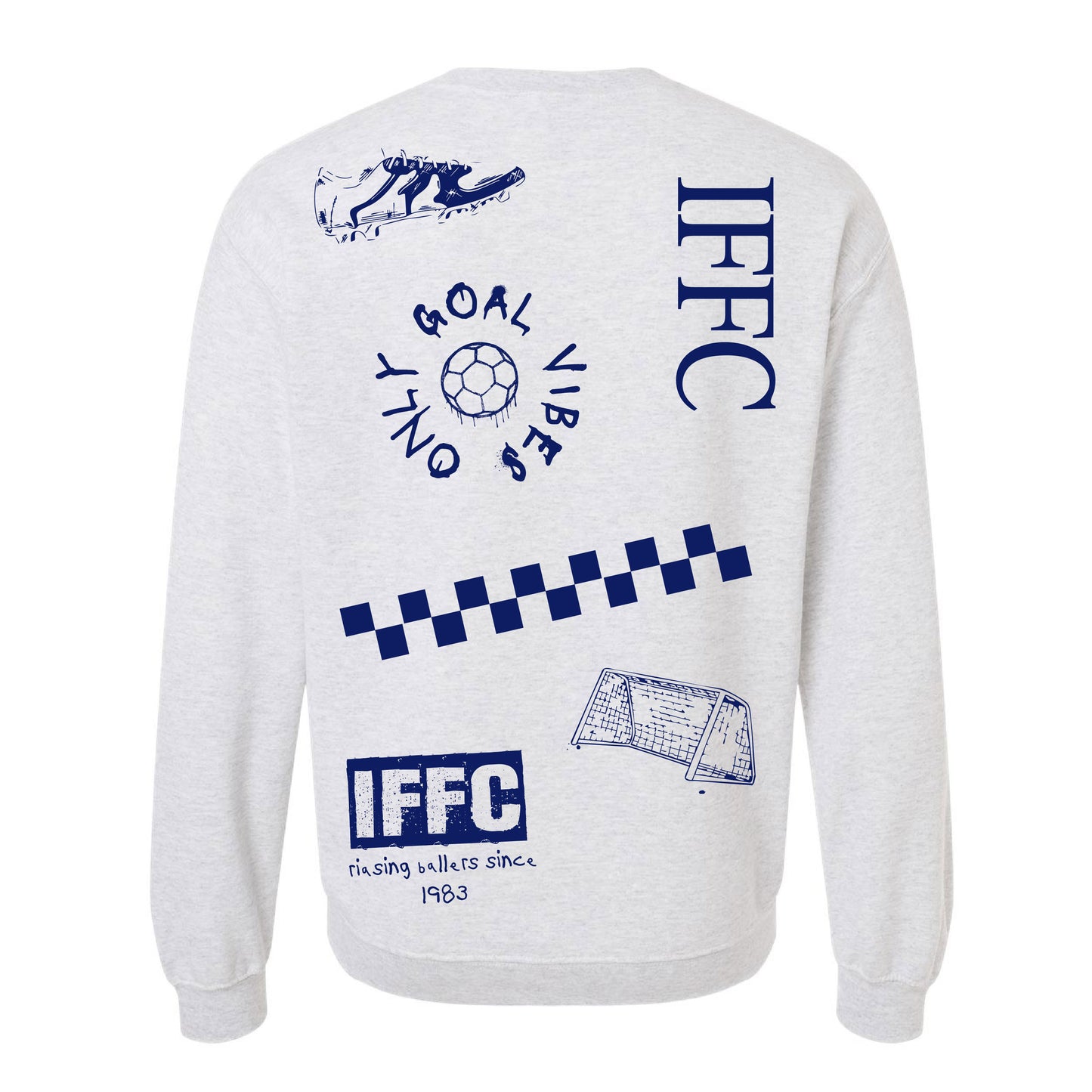 The IFFC Era (images all over front & back) - Ash Gildan Heavyweight Sweatshirt
