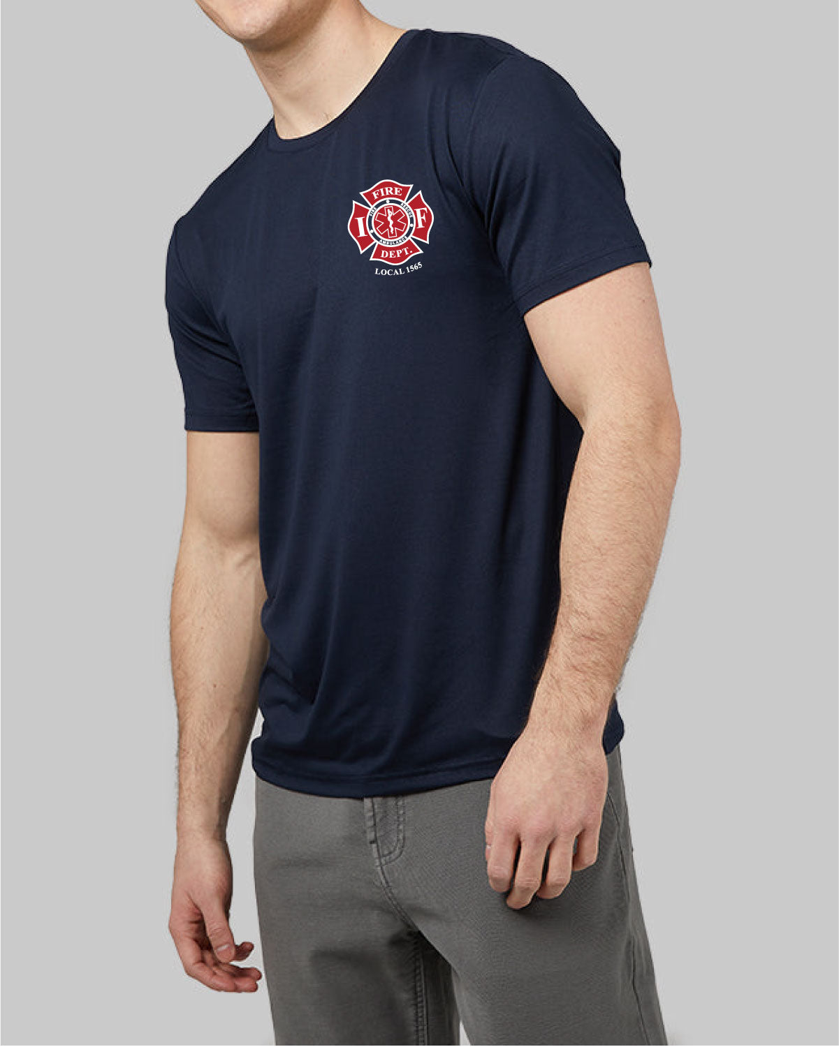 IFFD Local 1565 - 32 Degrees Men's Cool Classic Crew T-Shirt