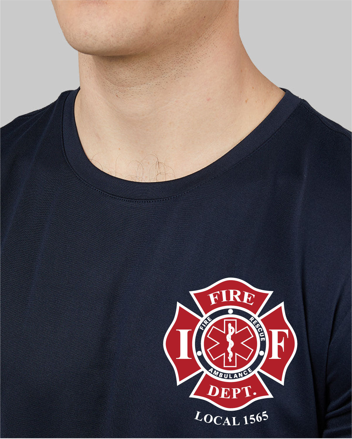 IFFD Local 1565 - 32 Degrees Men's Cool Classic Crew T-Shirt