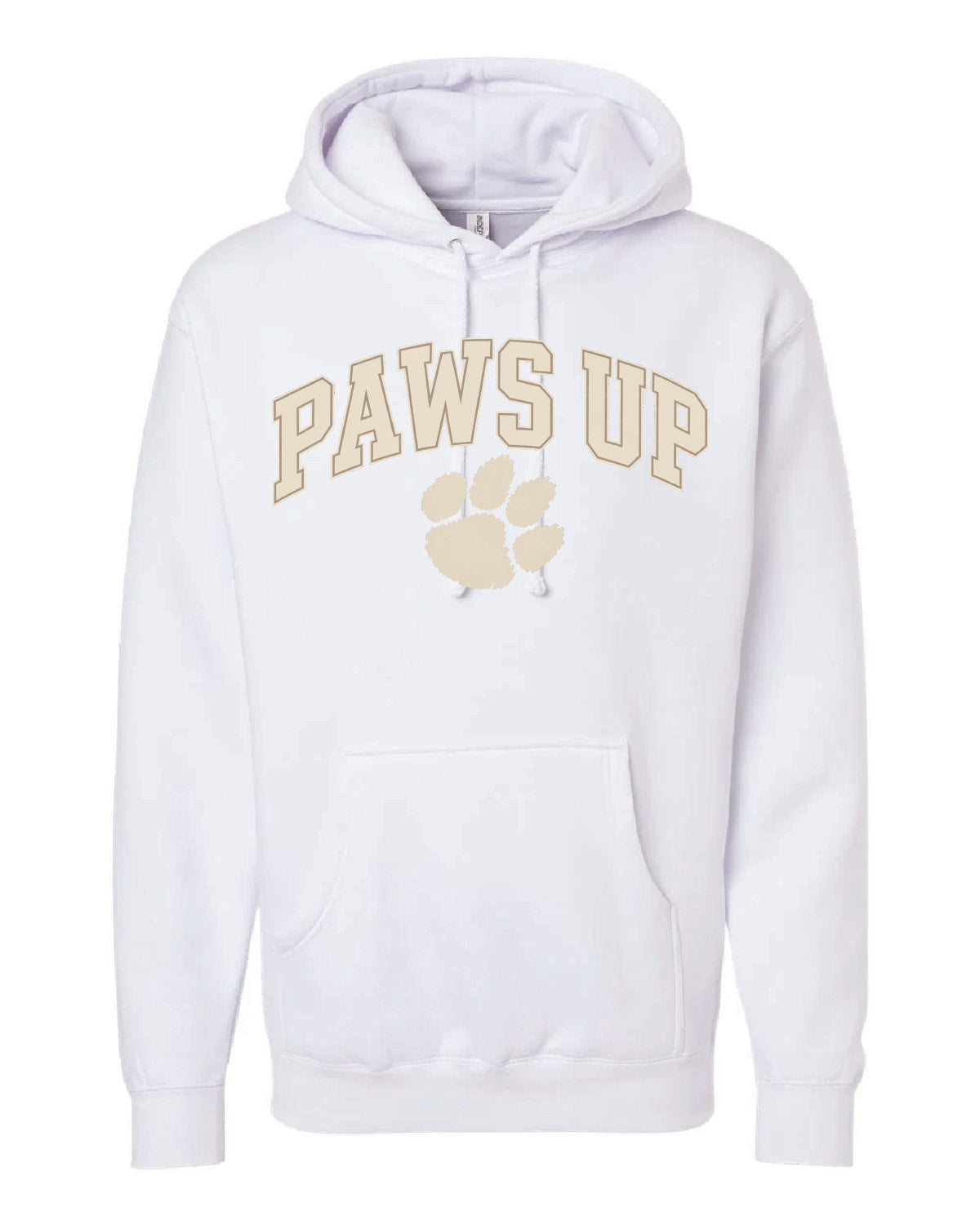 Tiger Club - Paws Up Applique - Independent Trading Hoodie - IND4000