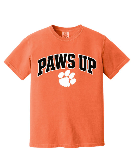 Tiger Club - Paws Up Printed - Comfort Colors Tee - 1717