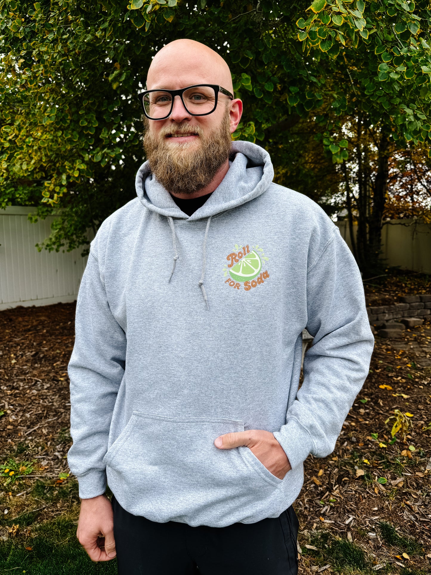Roll for Soda - Lime - BASIC Fleece HOODIE