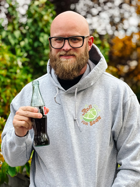 Roll for Soda - Lime - BASIC Fleece HOODIE