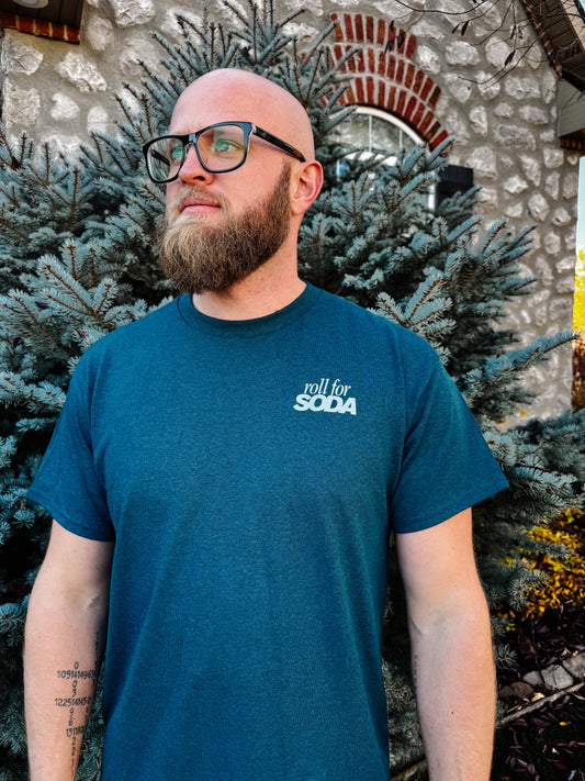 Roll For Soda - Simple Logo - Gildan Tee