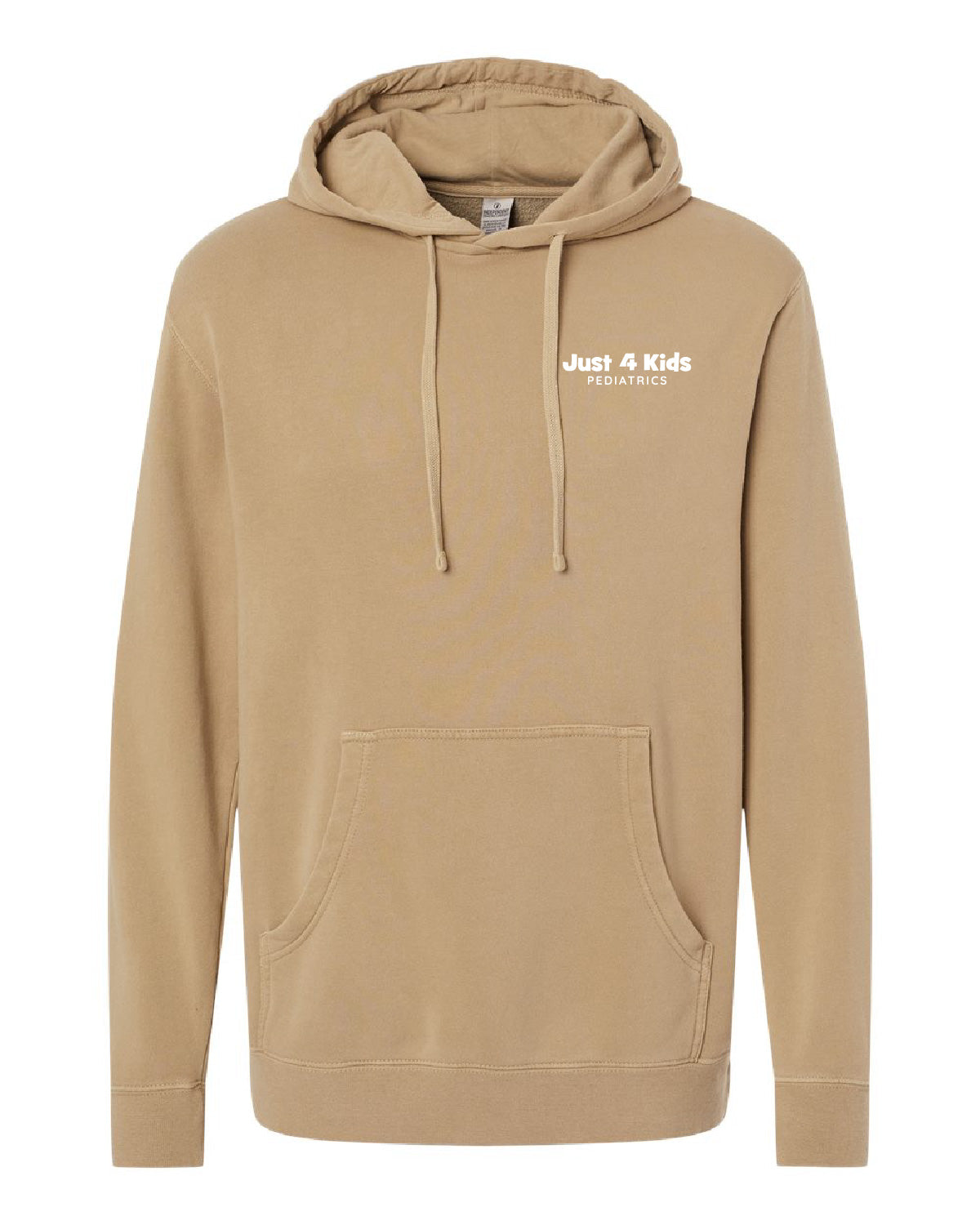 Independent Pigment Dye Hoodie - White Printed Design
