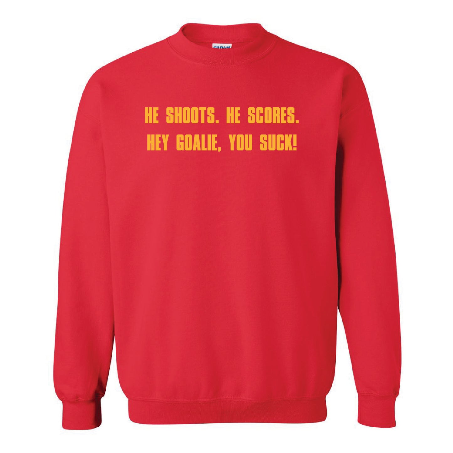He Shoots. He Scores. - BASIC Fleece Crewneck