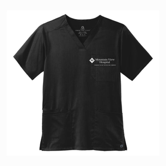 Mountain View Hospital - PREMIUM Scrubs Men's Premiere Flex V-neck Top