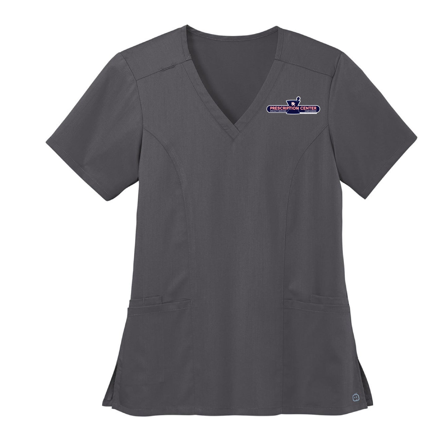 PCSMC (Prescription Center Specialty Medicines Compounding) - PREMIUM Scrubs Women's Premiere Flex V-neck Top
