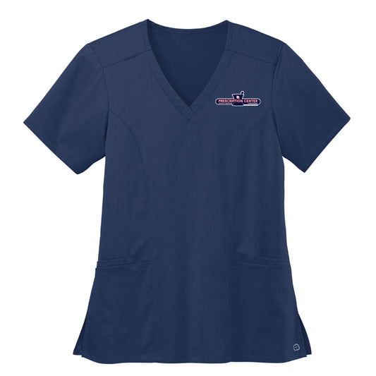 PCSMC (Prescription Center Specialty Medicines Compounding) - PREMIUM Scrubs Women's Premiere Flex V-neck Top