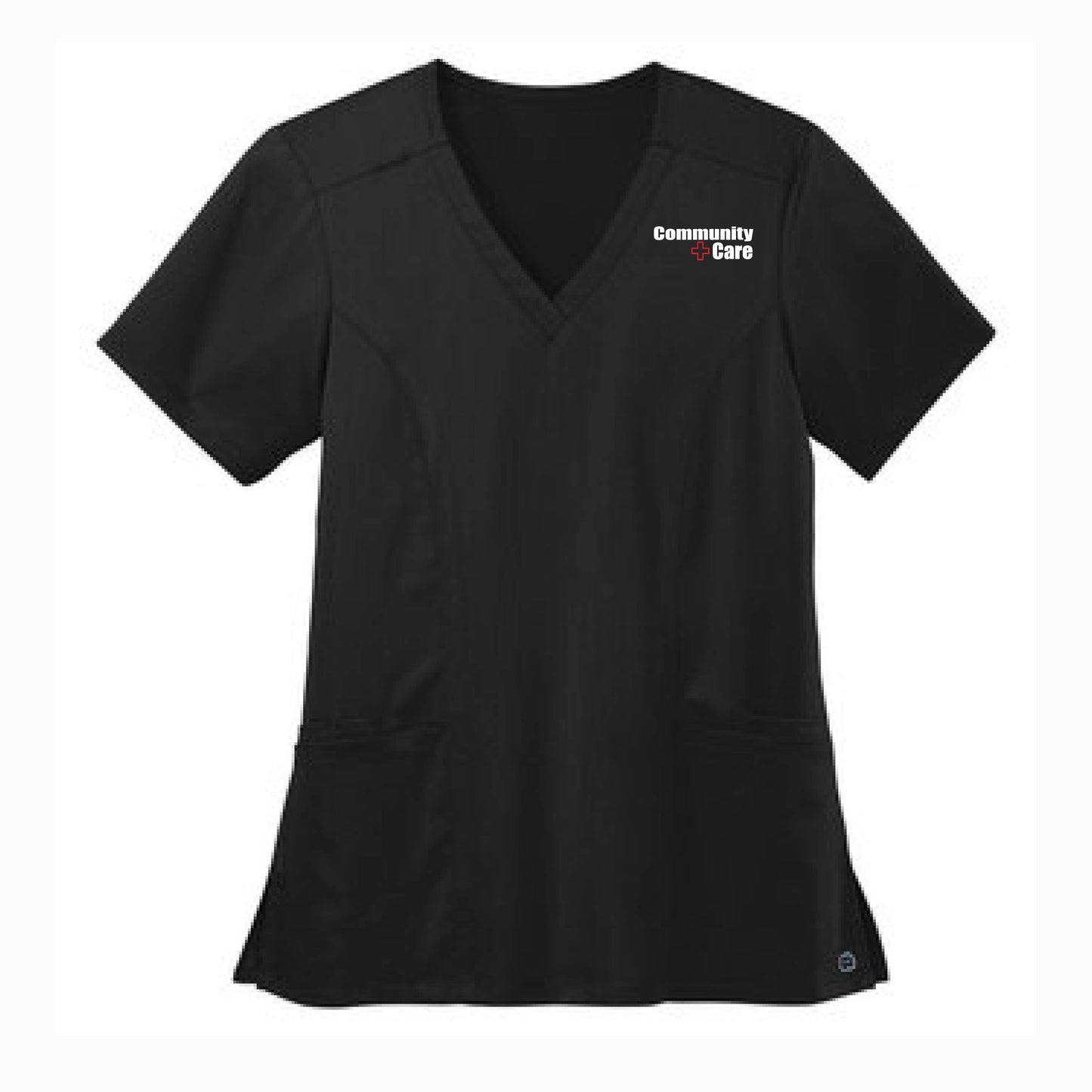 Community Care (pocket) - PREMIUM Scrubs Women's Premiere Flex V-neck Top