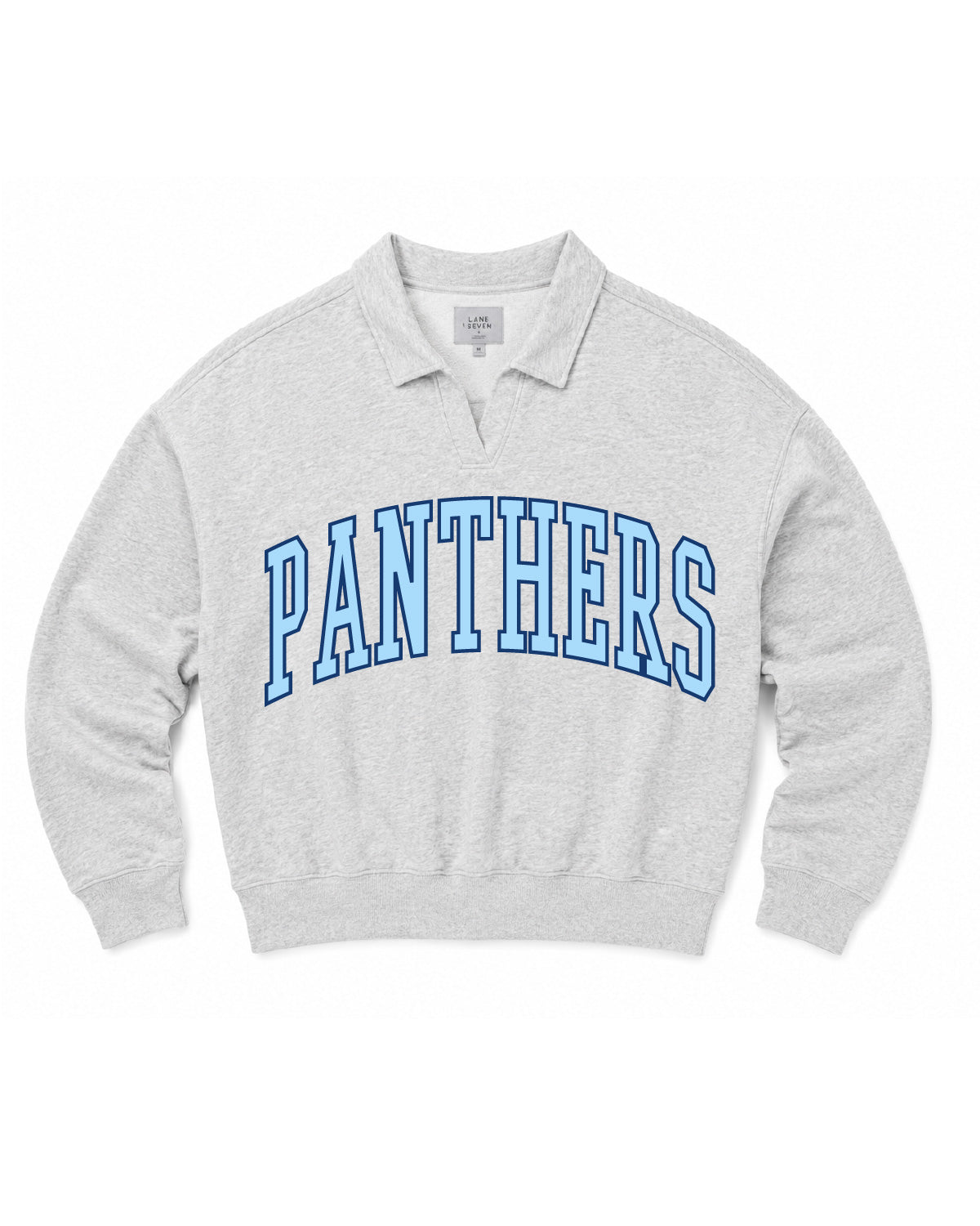 West Jefferson High School x VAST Apparel - PANTHERS (Arched) - Lane Seven - Element Polo Collar Crewneck - LS24012