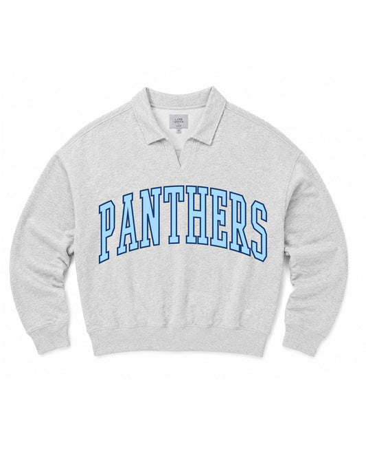 West Jefferson High School x VAST Apparel - PANTHERS (Arched) - Lane Seven - Element Polo Collar Crewneck - LS24012