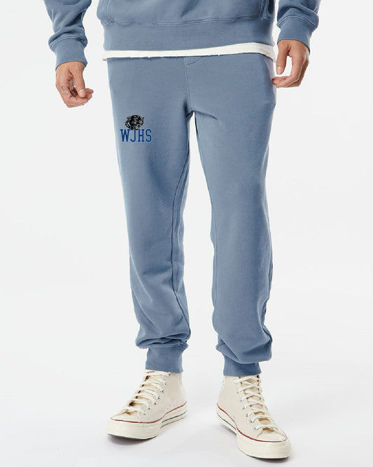 West Jefferson High School x VAST Apparel- PRM50PTPD - Light Blue Pigment Sweatpants - WJHS