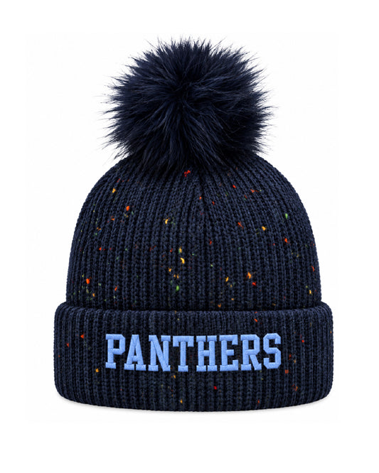 West Jefferson High School x VAST Apparel - PANTHERS Embroidered Pom Beanie - Navy - 6014