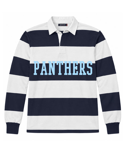 West Jefferson High School x VAST Apparel- ST301 Navy Rugby Polo - PANTHERS