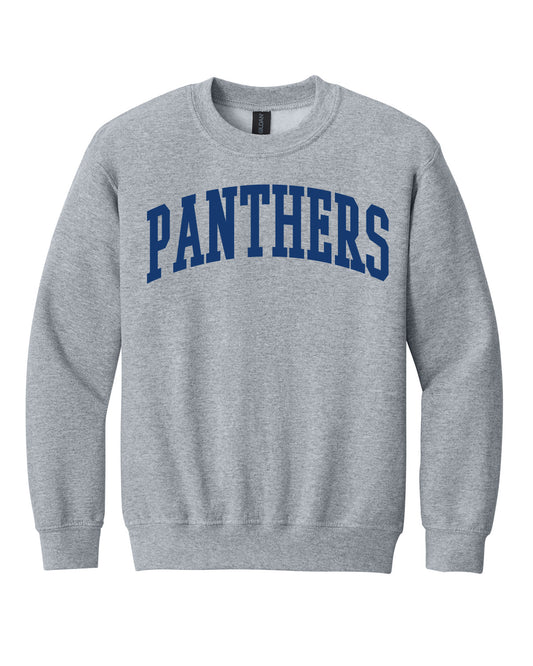 West Jefferson High School x VAST Apparel - Youth Gildan Crewneck - PANTHERS (Arched)