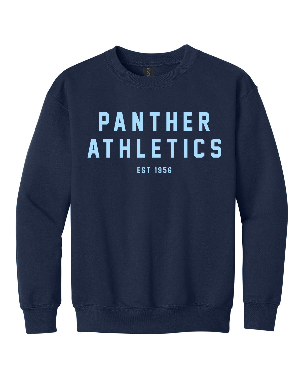 West Jefferson High School x VAST Apparel - Youth Gildan Crewneck - Panther Athletics Est 1956