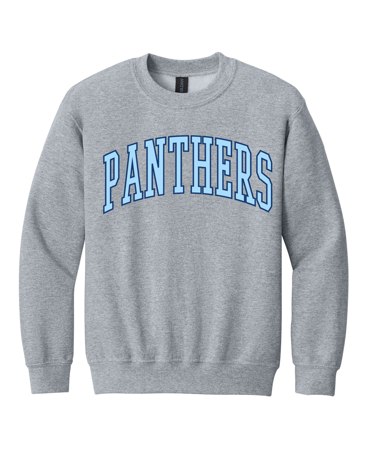 West Jefferson High School x VAST Apparel - Youth Gildan Crewneck - PANTHERS (Arched)