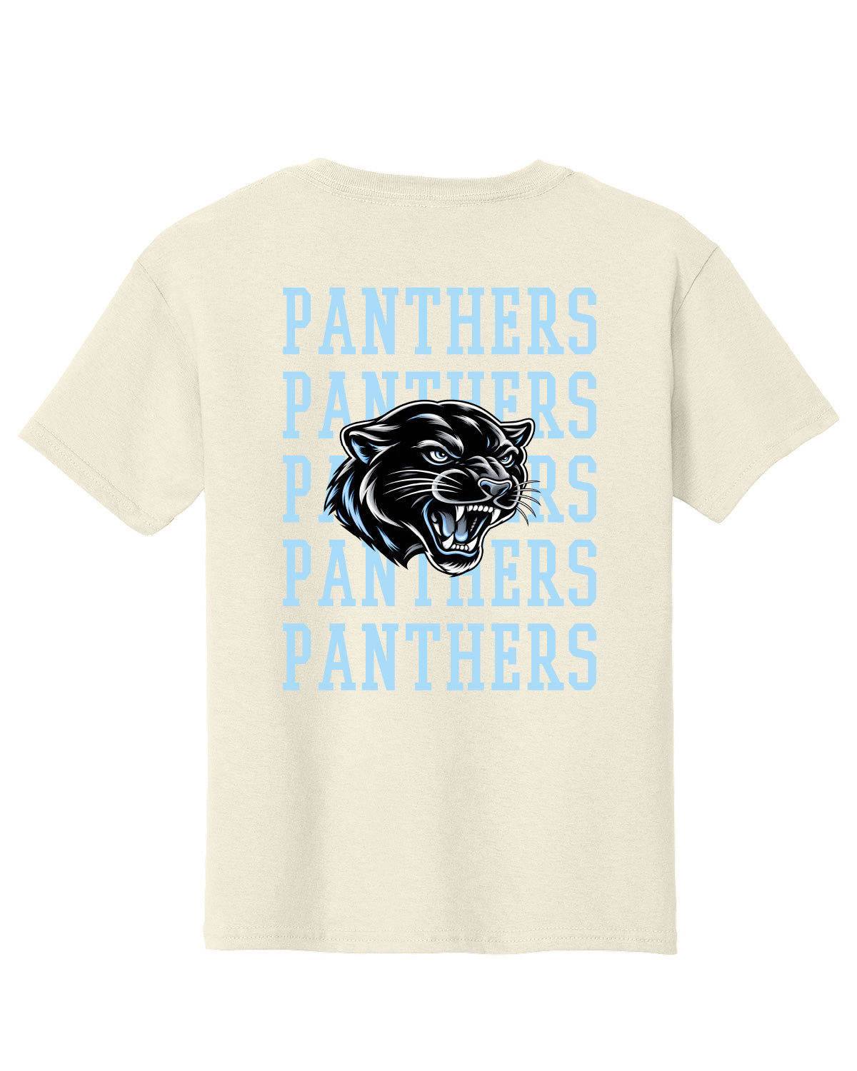 West Jefferson High School x VAST Apparel - Youth Gildan Tee - WEST JEFFERSON Pocket Front / PANTHERS (Repeating) Back