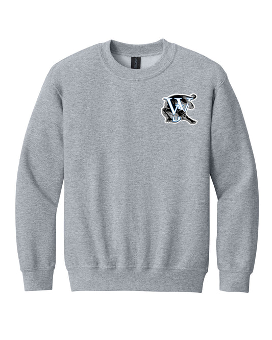 West Jefferson High School x VAST Apparel - Youth Gildan Crewneck - Panther front - Oversized PANTHERS back