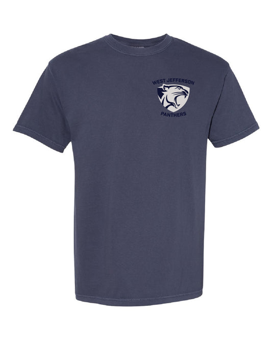 West Jefferson High School x VAST Apparel - Comfort Colors Tee - Pocket West Jefferson Panthers Shield