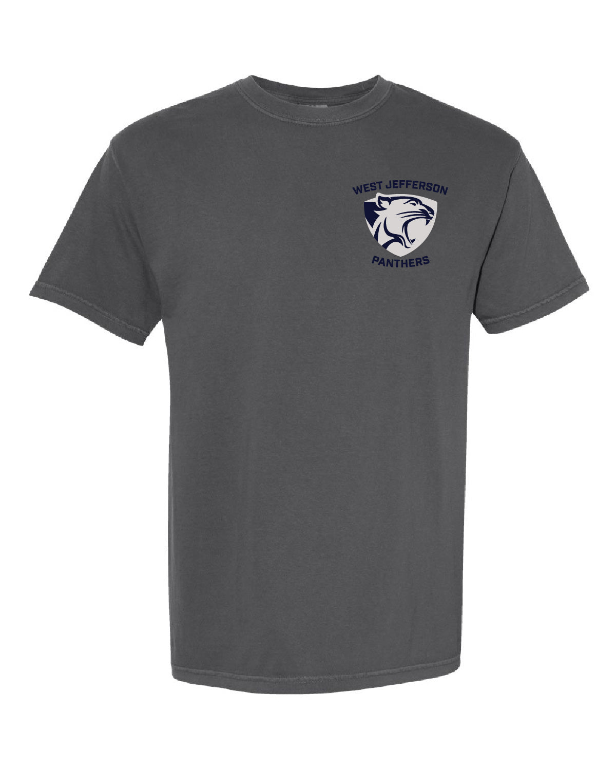 West Jefferson High School x VAST Apparel - Comfort Colors Tee - Pocket West Jefferson Panthers Shield