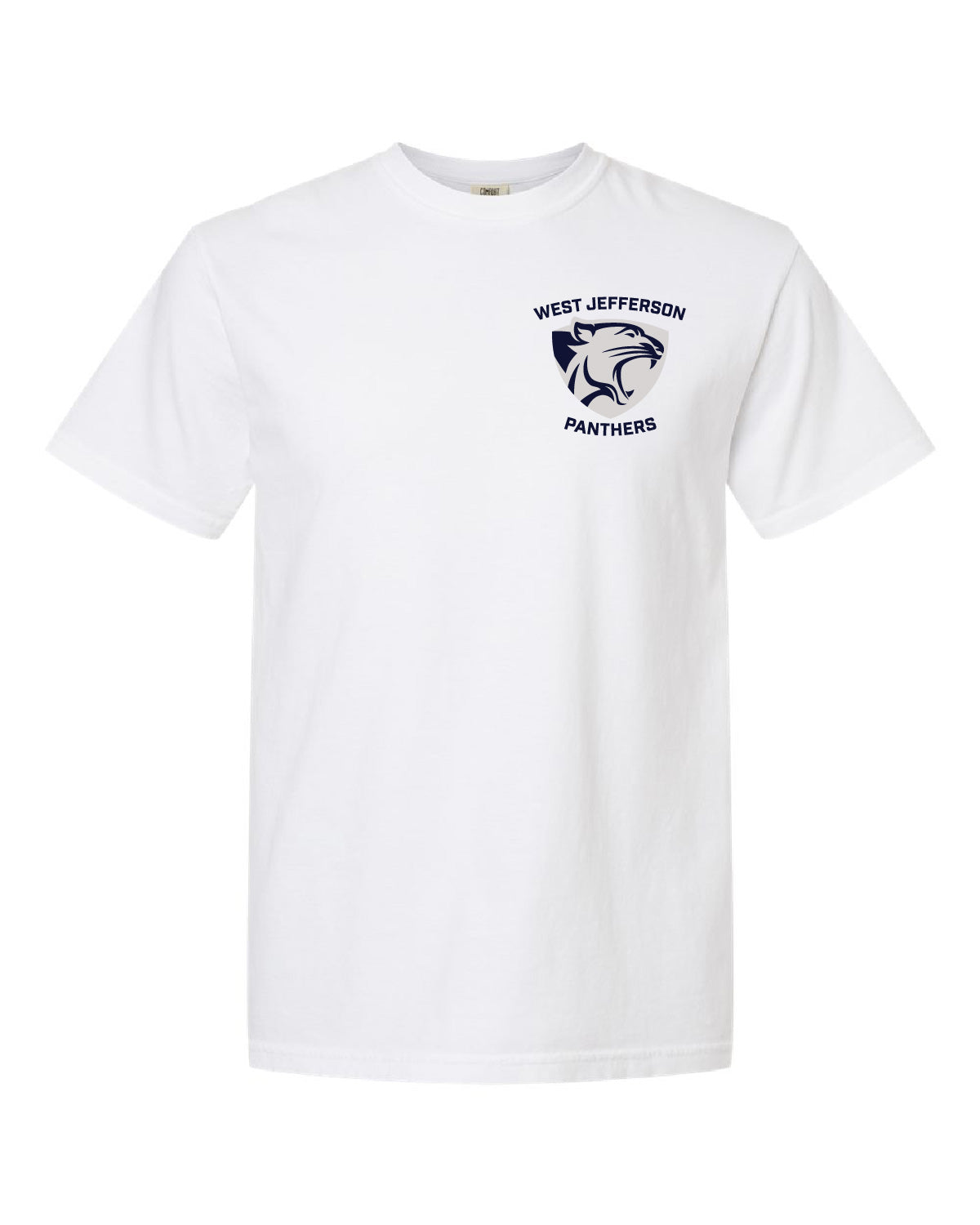 West Jefferson High School x VAST Apparel - Comfort Colors Tee - Pocket West Jefferson Panthers Shield