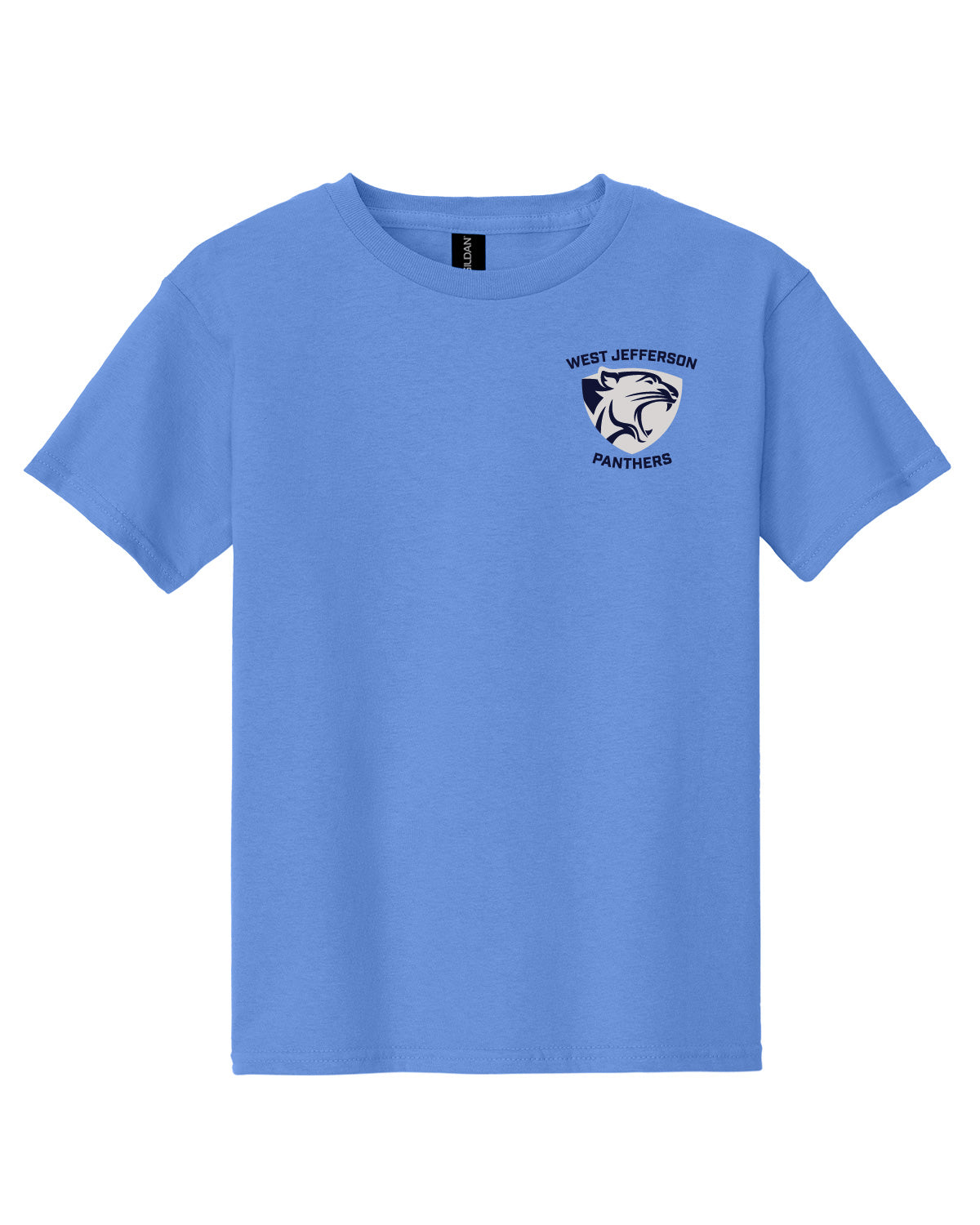 West Jefferson High School x VAST Apparel - Youth Gildan Tee - Pocket West Jefferson Panthers Shield